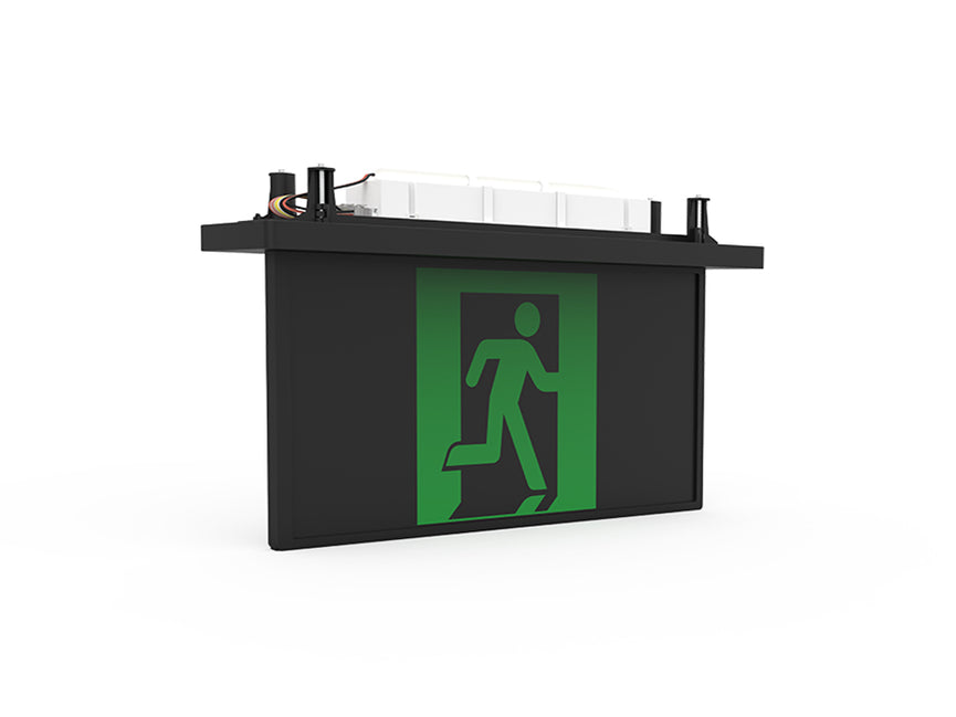 LED Recessed Blade Theatre Exit Black EXBLADELBK